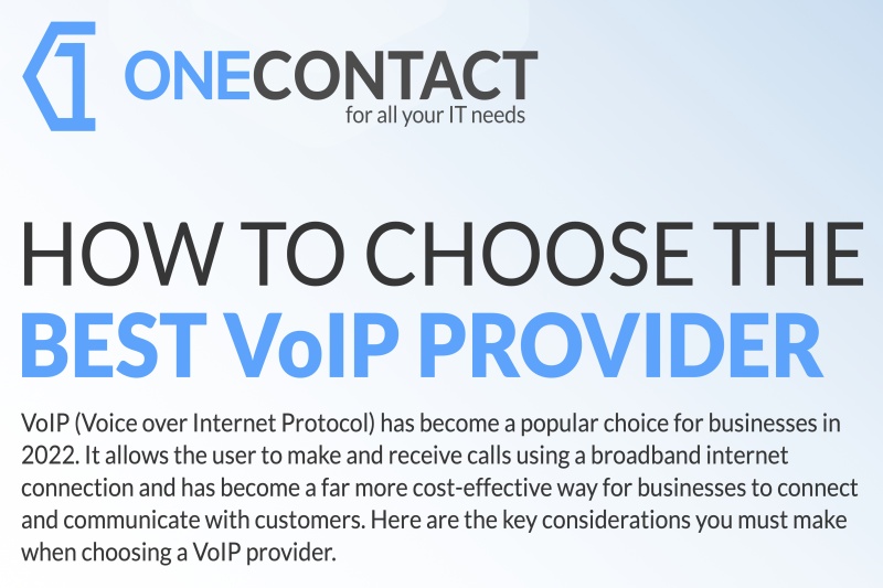 Infographic – How To Choose The Best VoIP Provider